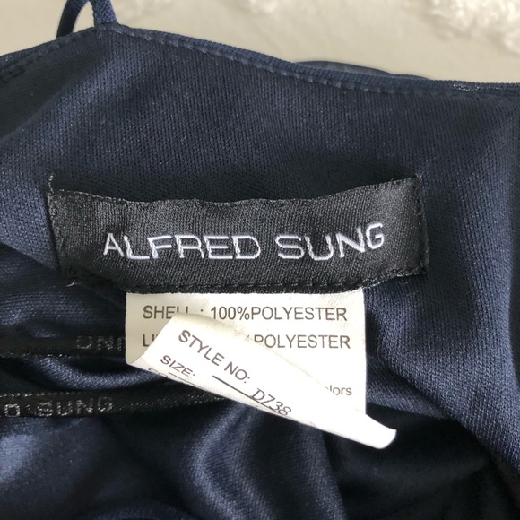 Alfred Sung Dress in Midnight - Picture 5 of 6